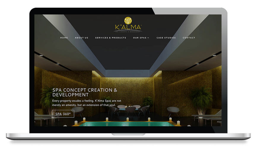 Kalma Spas-laptop